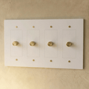 The Brass 3-Way Rotary Dimmer Switch (1 to 5 Gang)