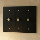 The Brass 3-Way Rotary Dimmer Switch (1 to 5 Gang)