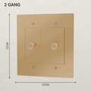 The Brass 3-Way Rotary Dimmer Switch (1 to 5 Gang)