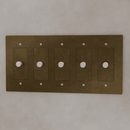 The Brass 3-Way Rotary Dimmer Switch (1 to 5 Gang)