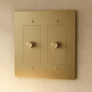 The Brass 3-Way Rotary Dimmer Switch (1 to 5 Gang)