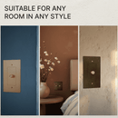 The Brass 3-Way Rotary Dimmer Switch (1 to 5 Gang)