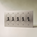 The Brass 4-Way Toggle Switch (1 to 5 Gang)