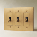 The Brass 4-Way Toggle Switch (1 to 5 Gang)