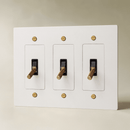 The Brass 4-Way Toggle Switch (1 to 5 Gang)