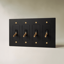 The Brass 4-Way Toggle Switch (1 to 5 Gang)