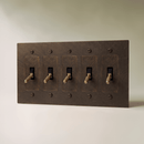 The Brass 4-Way Toggle Switch (1 to 5 Gang)