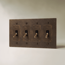 The Brass 4-Way Toggle Switch (1 to 5 Gang)