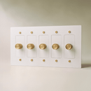 The Brass Dimmer Switch (1 to 5 Gang)