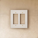 The Brass Plate (White with Brass)