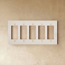 The Brass Plate (White with Brass)
