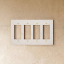The Brass Plate (White with Brass)
