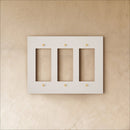 The Brass Plate (White with Brass)