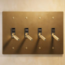 The Brass Toggle Switch (1 to 5 Gang)
