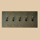 The Brass Toggle Switch (1 to 5 Gang)