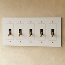 The Brass 4-Way Toggle Switch (1 to 5 Gang)