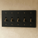 The Brass Toggle Switch (1 to 5 Gang)