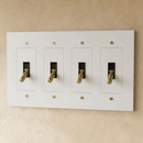 The Brass 4-Way Toggle Switch (1 to 5 Gang)