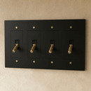 The Brass 4-Way Toggle Switch (1 to 5 Gang)