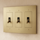 The Brass 4-Way Toggle Switch (1 to 5 Gang)