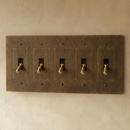 The Brass Toggle Switch (1 to 5 Gang)