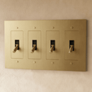 The Brass 4-Way Toggle Switch (1 to 5 Gang)