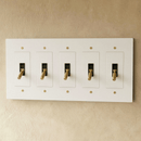 The Brass Toggle Switch (1 to 5 Gang)
