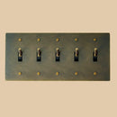 The Brass Toggle Switch (1 to 5 Gang) - Open Box