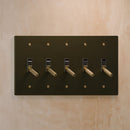 The Brass Toggle Switch (1 to 5 Gang) - Open Box