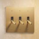 The Brass Toggle Switch (1 to 5 Gang) - Open Box