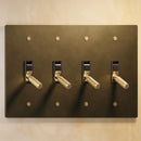 The Brass Toggle Switch (1 to 5 Gang) - Open Box