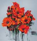 The Poppies B2380L Counted Cross-Stitch Kit