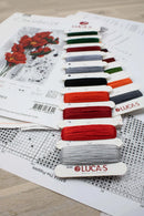 The Poppies B7014L Counted Cross-Stitch Kit