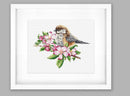 The tit on the branch B1194L Counted Cross-Stitch Kit