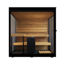 ThermaSol Vue 4-Person Outdoor Mirrored Glass Sauna [Made-To-Order] [14-VUEDL/R] (SAK84963)