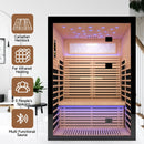 Thermora Vapor Luxury 2-Person Canadian Hemlock Wood Far Infrared Home Sauna (SAK56874)
