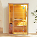 Thermora Alpine Premium 2-Person 3KW Hemlock Wood Sauna With LED Wall Light (SAK28471)