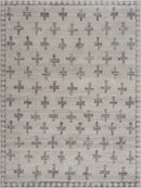 Tigris Swiss Cross Ivory&Gray Area Rug - Clearance