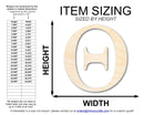 Unfinished Wood Theta Silhouette - Craft- up to 46" DIY