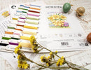 Three Chicks with Daffodils and Egg L8059 Counted Cross Stitch Kit