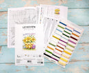 Three Chicks with Daffodils and Egg L8059 Counted Cross Stitch Kit