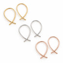 Mae Teardrop No Slip Threader Earring | Multiple Colors | Lux by Leslie