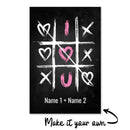 Tic Tac Toe Love Canvas