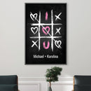Tic Tac Toe Love Canvas