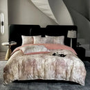 Tie dye blue & white cotton bedding set bedroom duvet cover