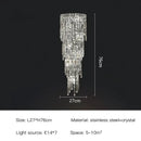 Tiered cascading crystal wall light living room luxury sconce