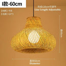 Tiered golden lattice decorbites bamboo chandelier dining room light