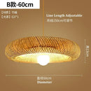 Tiered golden lattice decorbites bamboo chandelier dining room light