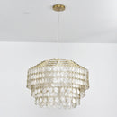 Tiered Teardrop Capiz Shell Pendant Light