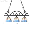 Tiffany blue & purple bird pendant light fixture – kitchen island